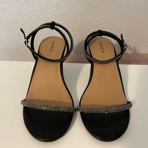 Strap Rhinestone Heels